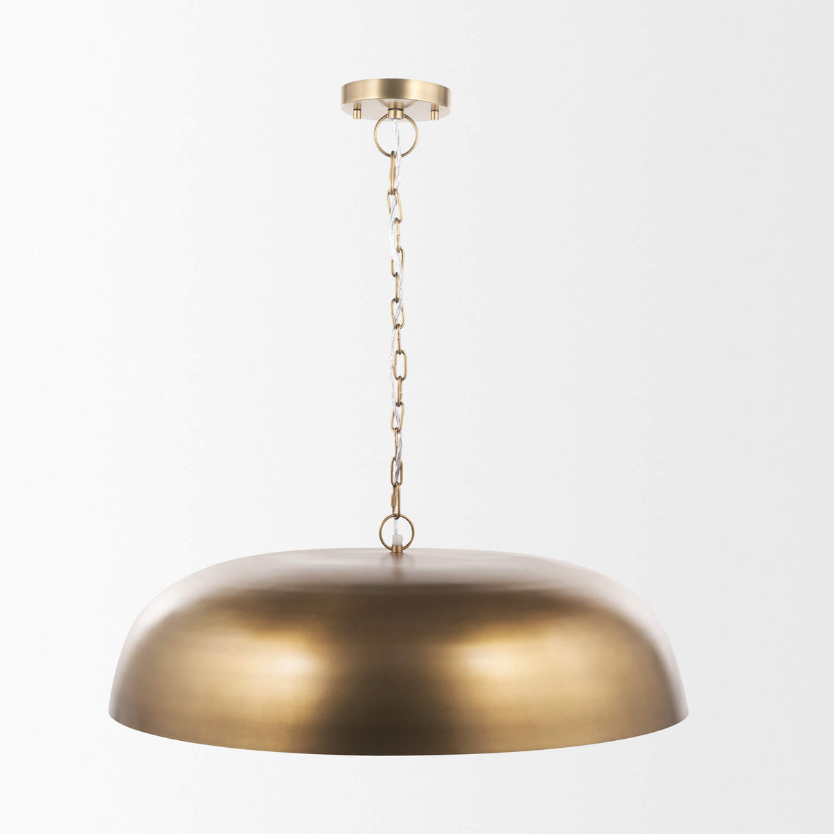 MERCANA SANNE ANTIQUED GOLD WIDE PENDANT 70758