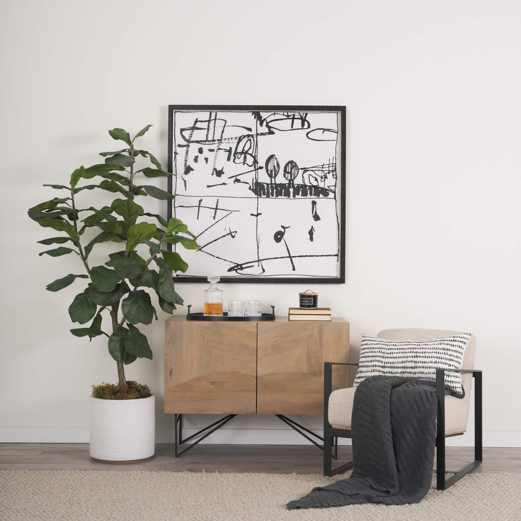 MERCANA DARWIN LIGHT BROWN ACCENT CABINET 70682