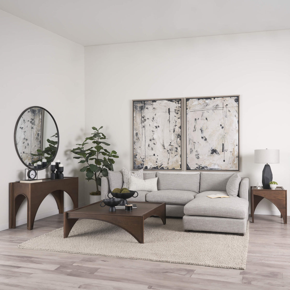 MERCANA LARAYA MEDIUM WOOD CONSOLE TABLE 70733