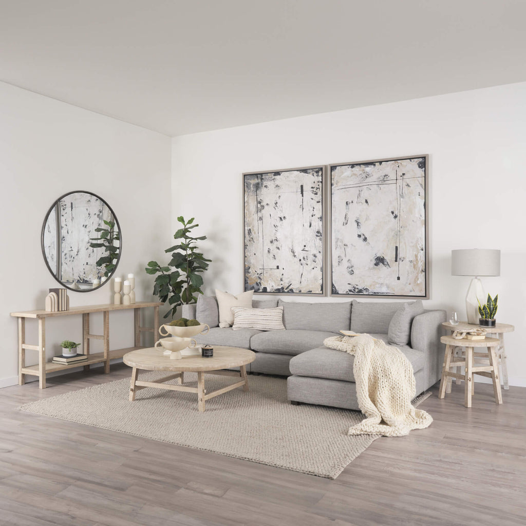 MERCANA ROSIE SMALL BLONDE WOOD END TABLE 70488