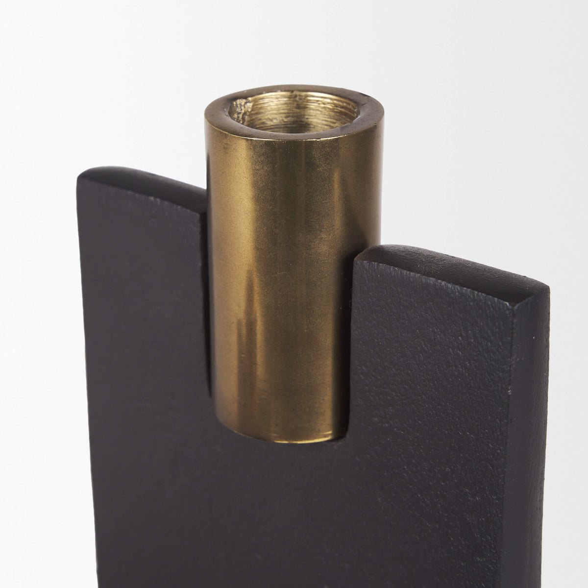 MERCANA POLLI MATTE BLACK TAPER CANDLEHOLDERS 70672