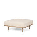 MERCANA SHAE OATMEAL FABRIC SQUARE OTTOMAN 70795