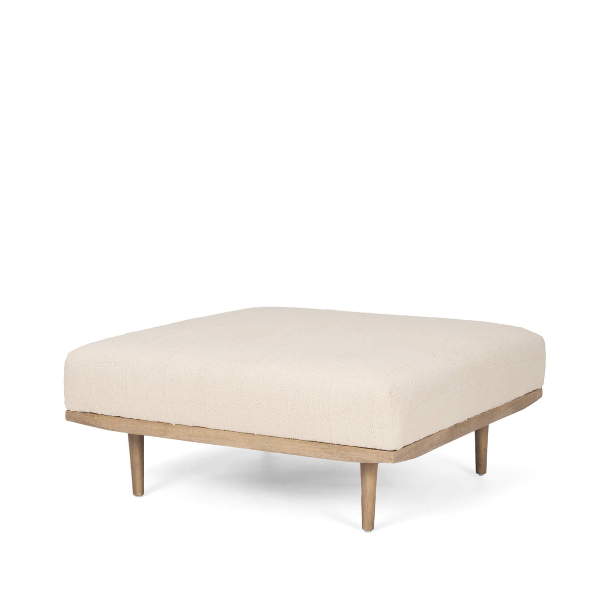 MERCANA SHAE OATMEAL FABRIC SQUARE OTTOMAN 70795