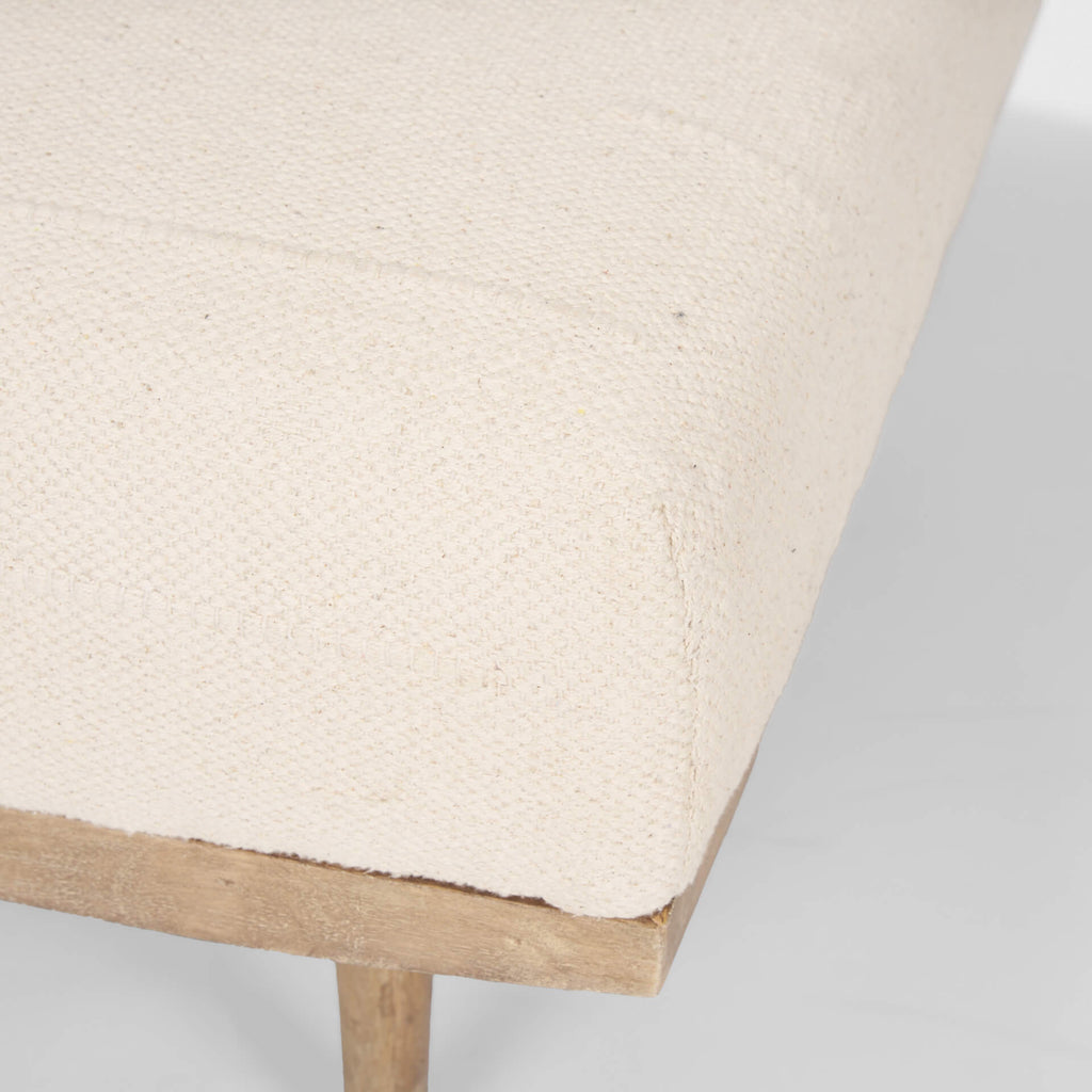 MERCANA SHAE OATMEAL FABRIC SQUARE OTTOMAN 70795