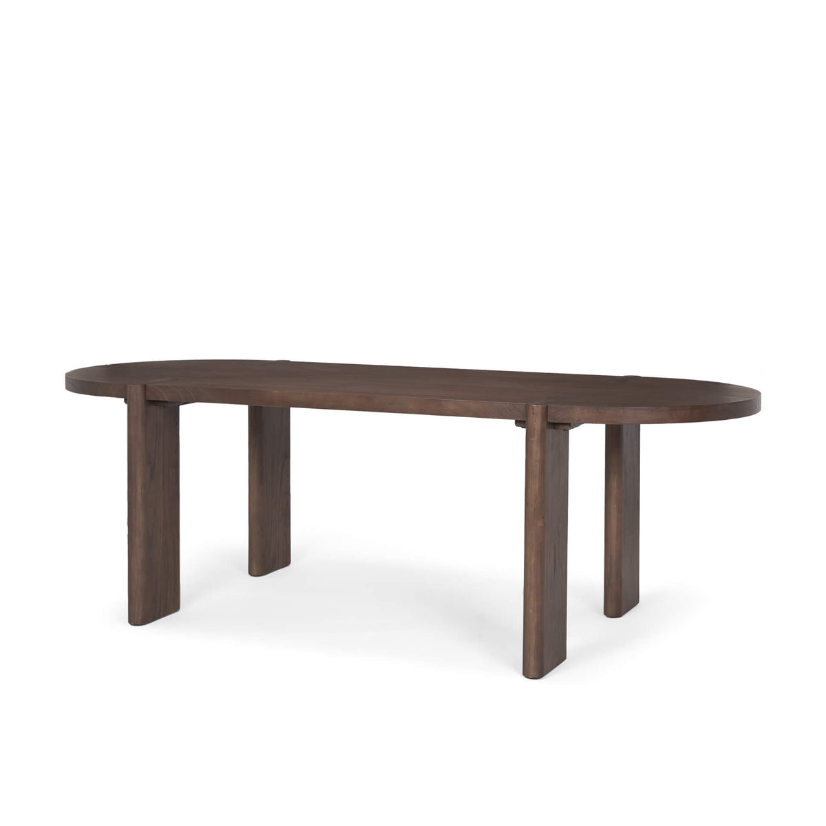 MERCANA SOHAN DARK ELM WOOD DINING TABLE 70853