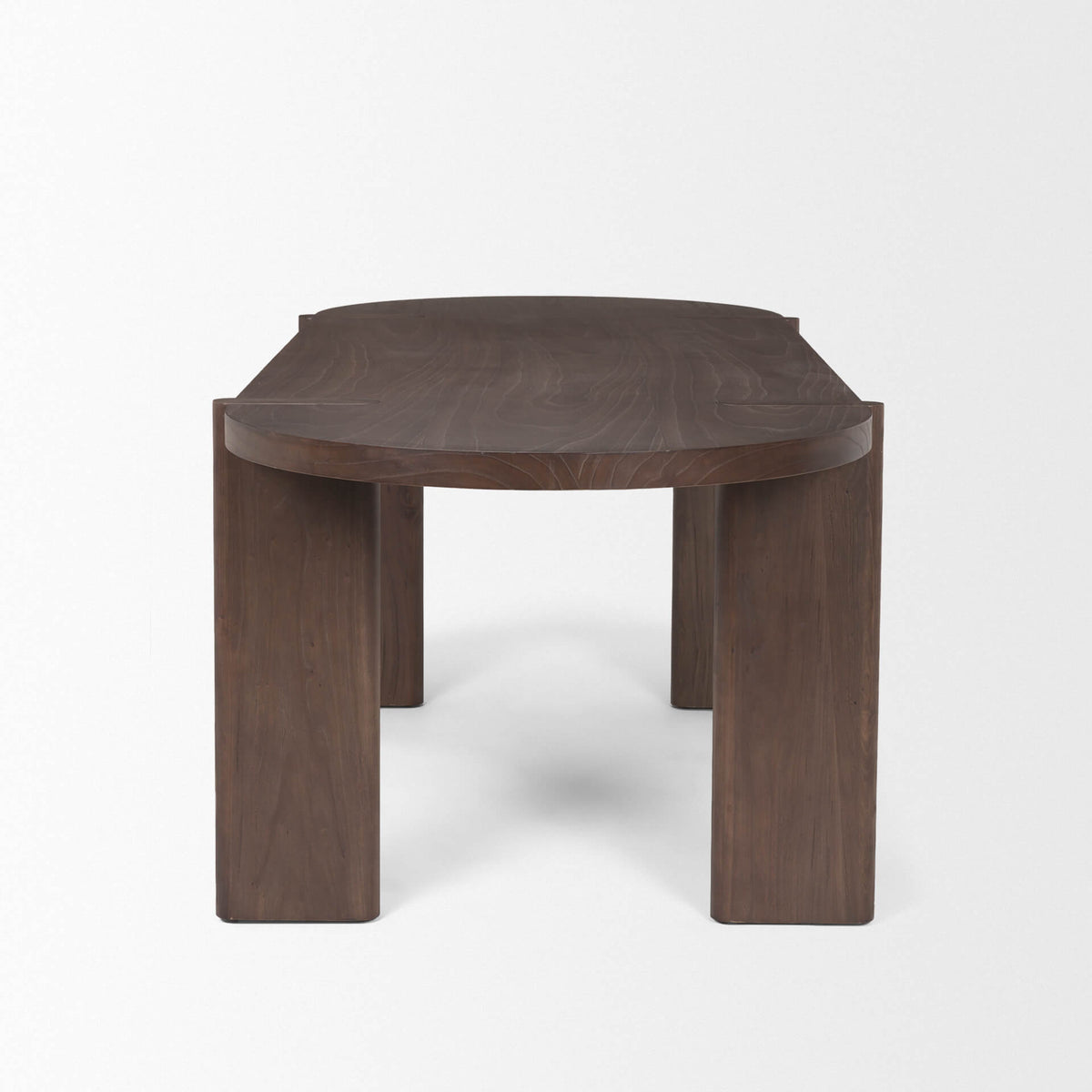 MERCANA SOHAN DARK ELM WOOD DINING TABLE 70853