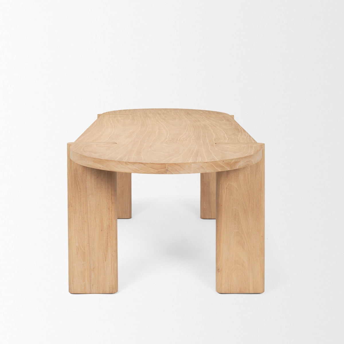 MERCANA SOHAN LIGHT ELM WOOD DINING TABLE 70854