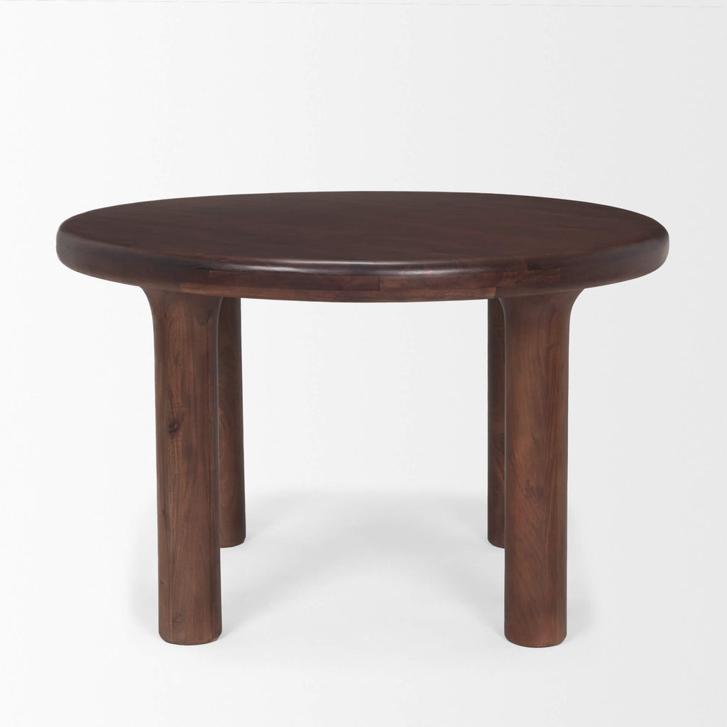 MERCANA SOMA 48" RED BROWN ACACIA WOOD DINING TABLE 70874-AB