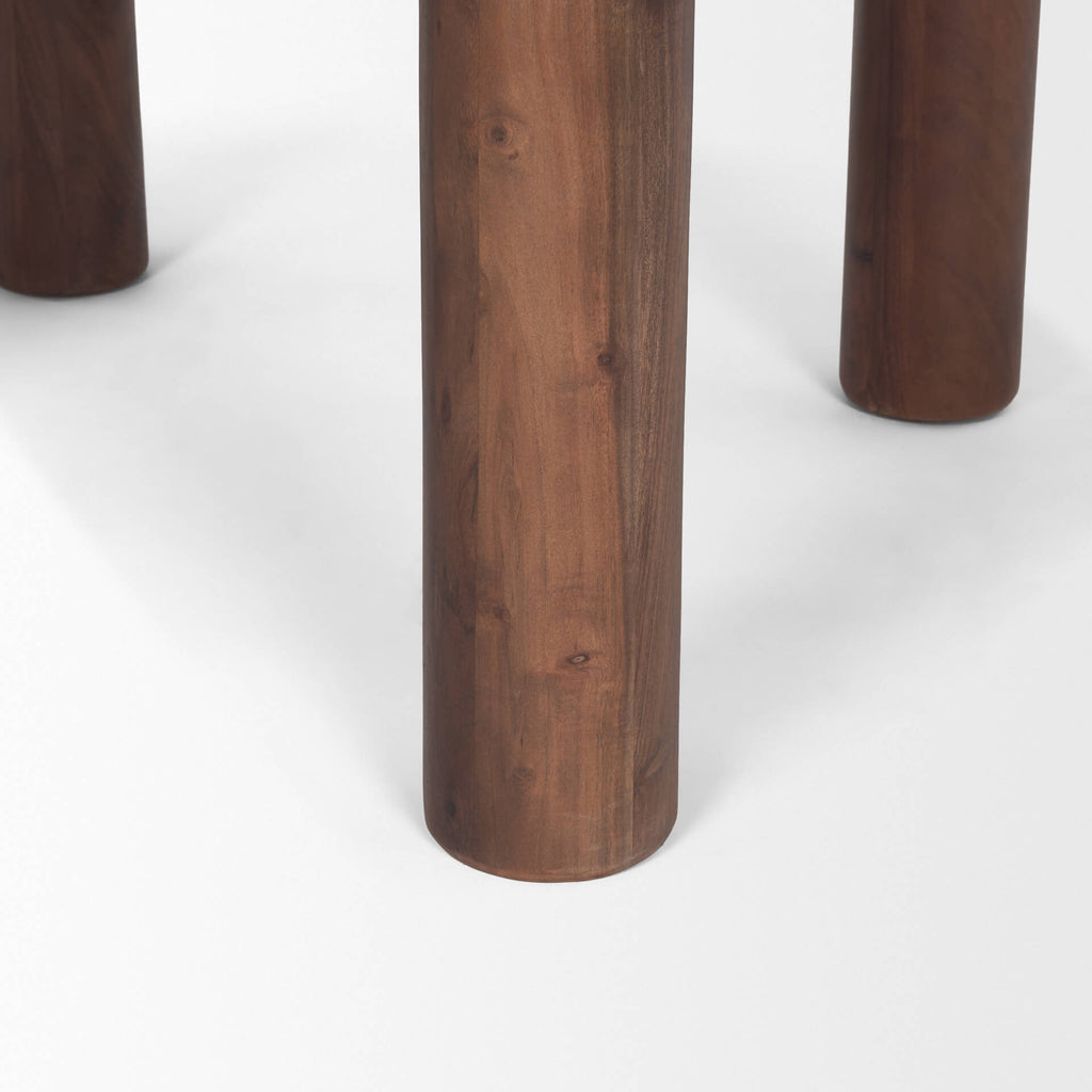 MERCANA SOMA 48" RED BROWN ACACIA WOOD DINING TABLE 70874-AB