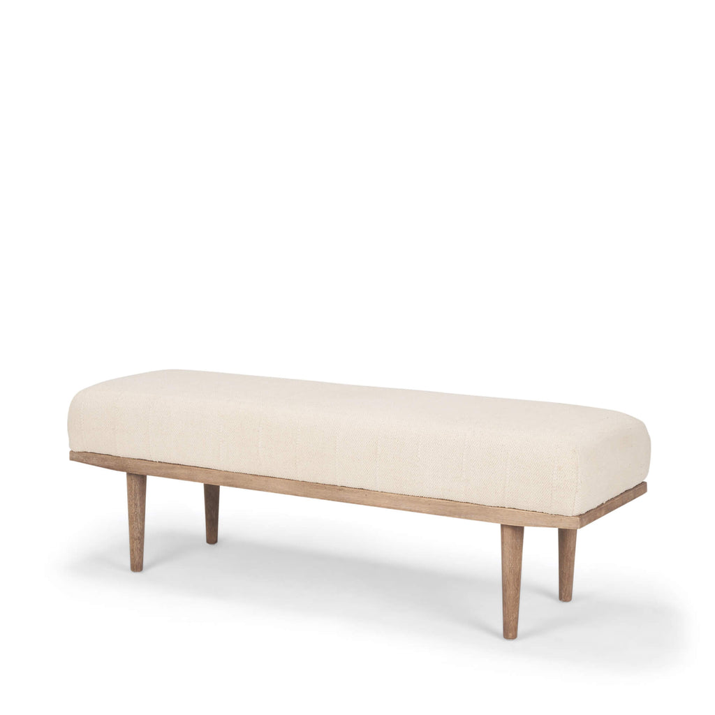 MERCANA SHAE OATMEAL FABRIC BENCH 70797