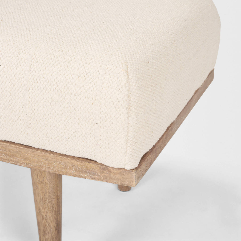 MERCANA SHAE OATMEAL FABRIC BENCH 70797