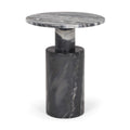 MERCANA  TAITE GREY MARBLE ACCENT TABLE 70876-AB