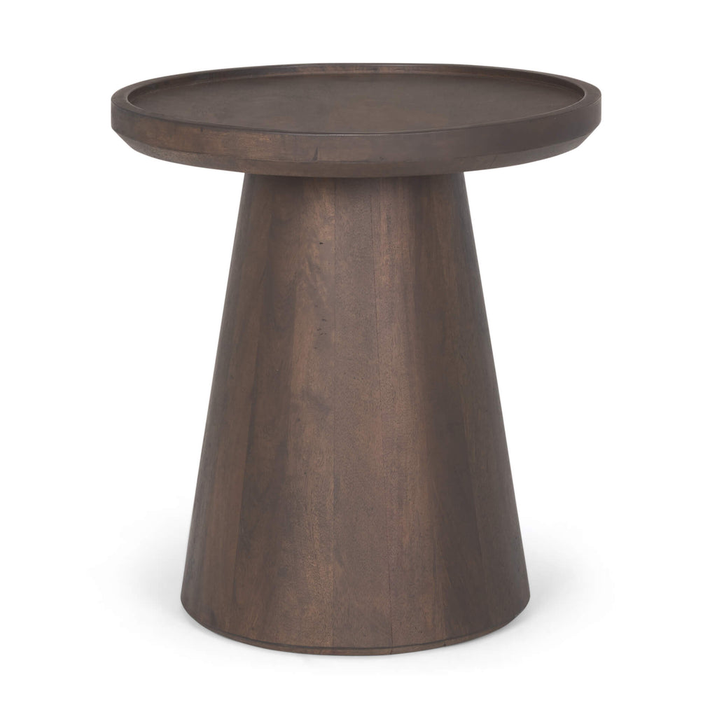 MERCANA TAKODA ROUND WOOD SIDE TABLE  70878