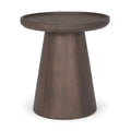 MERCANA TAKODA ROUND WOOD SIDE TABLE  70878