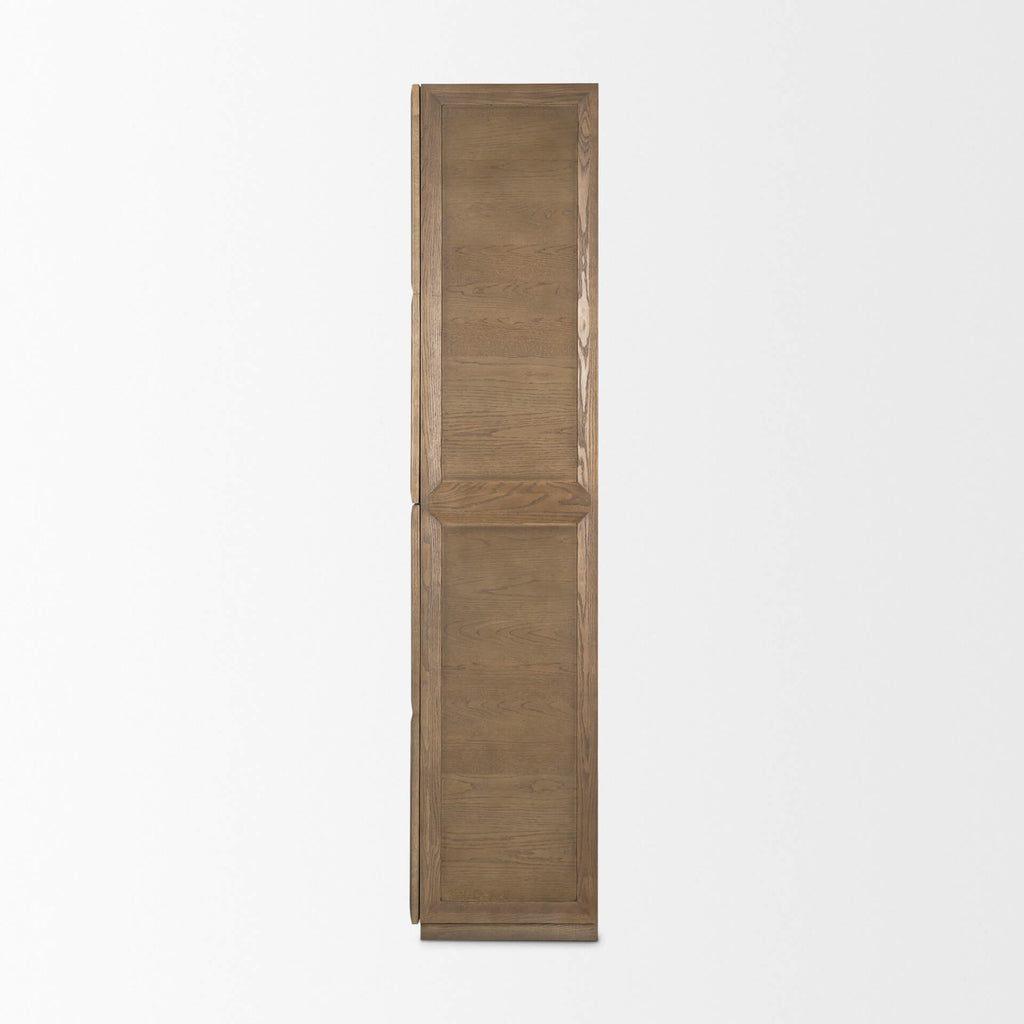 MERCANA SINA NATTURAL RATTAN 2 DOOR CURIO CABINET 70816