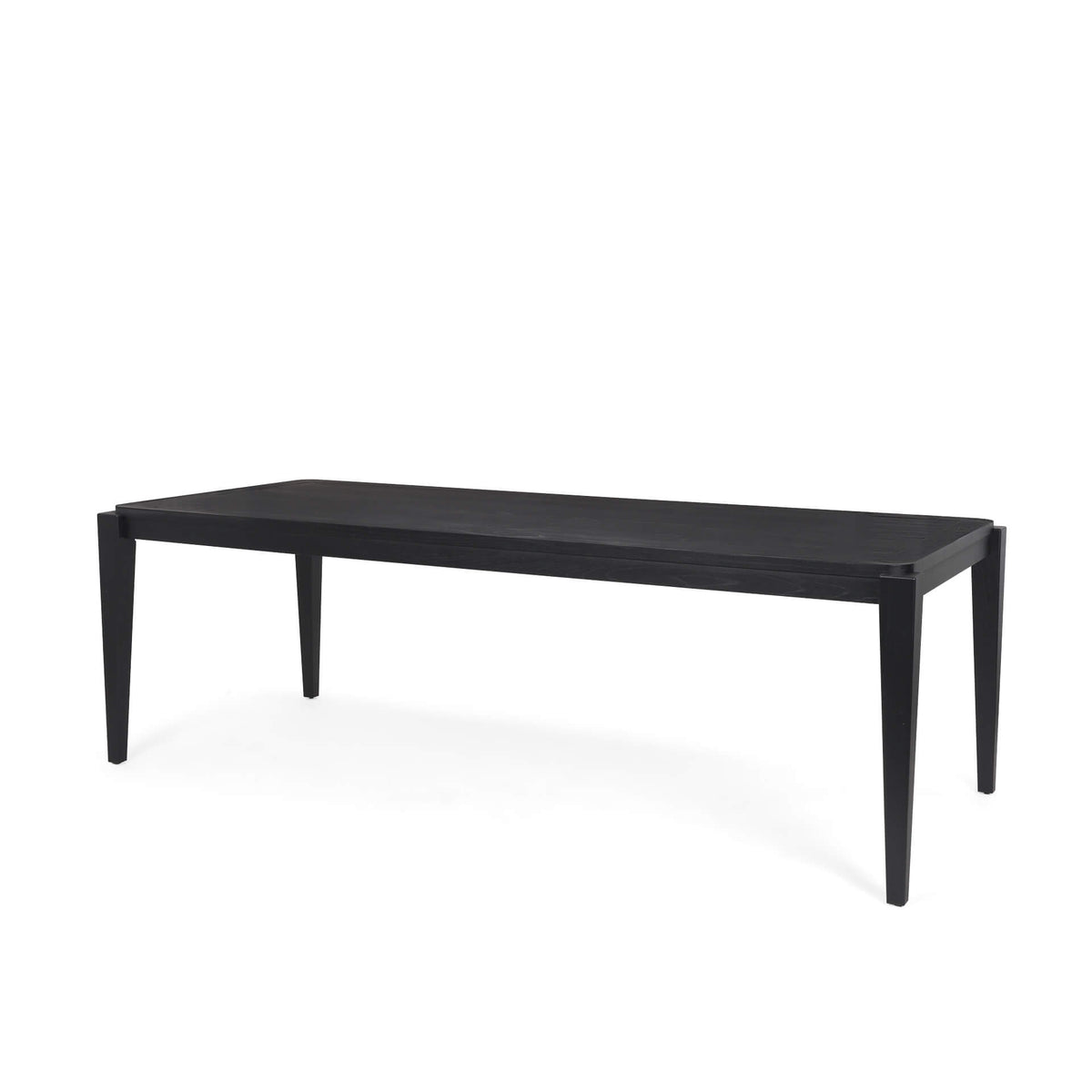 MERCANA TEVA RECTANGLE BLACK WOOD DINING TABLE 70862