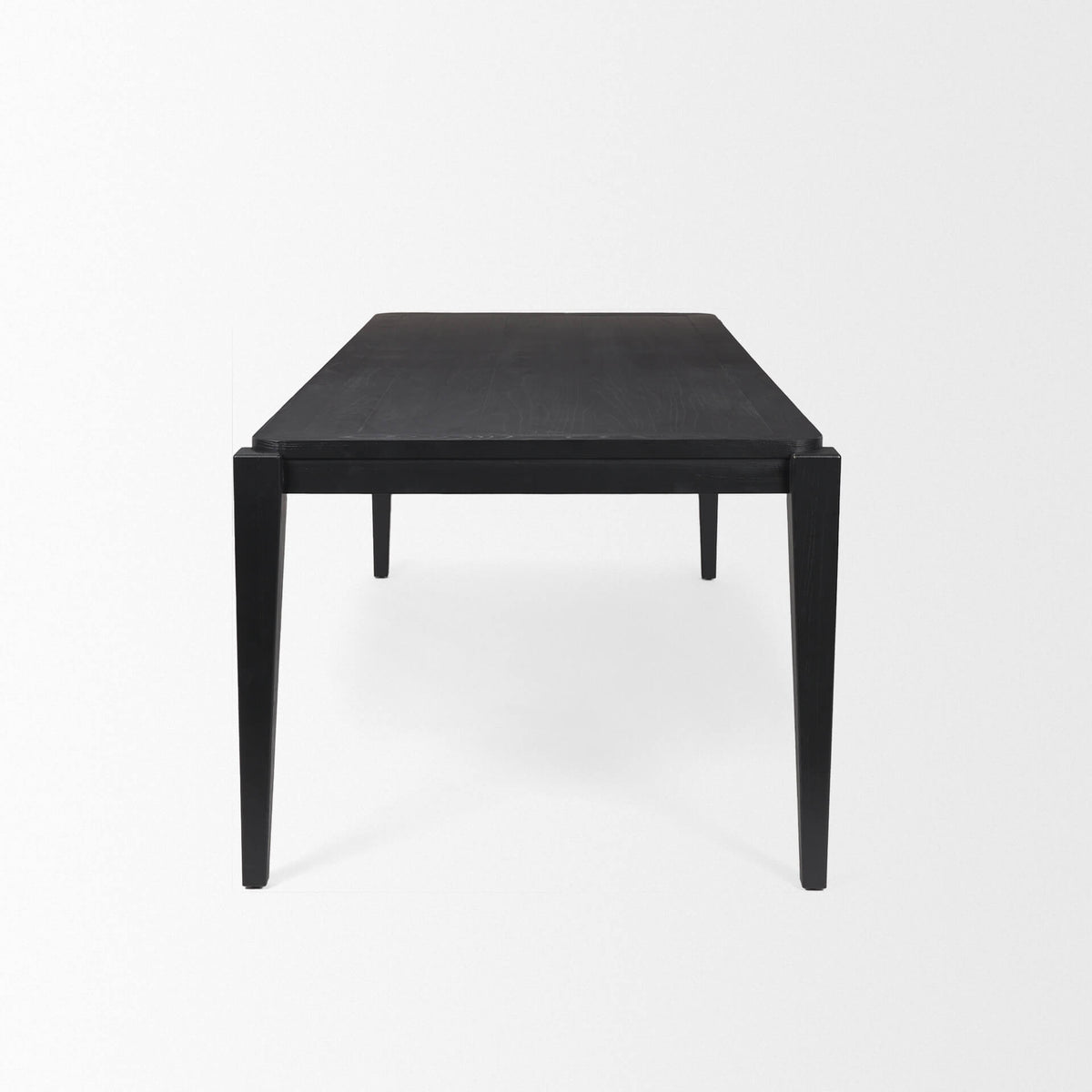 MERCANA TEVA RECTANGLE BLACK WOOD DINING TABLE 70862