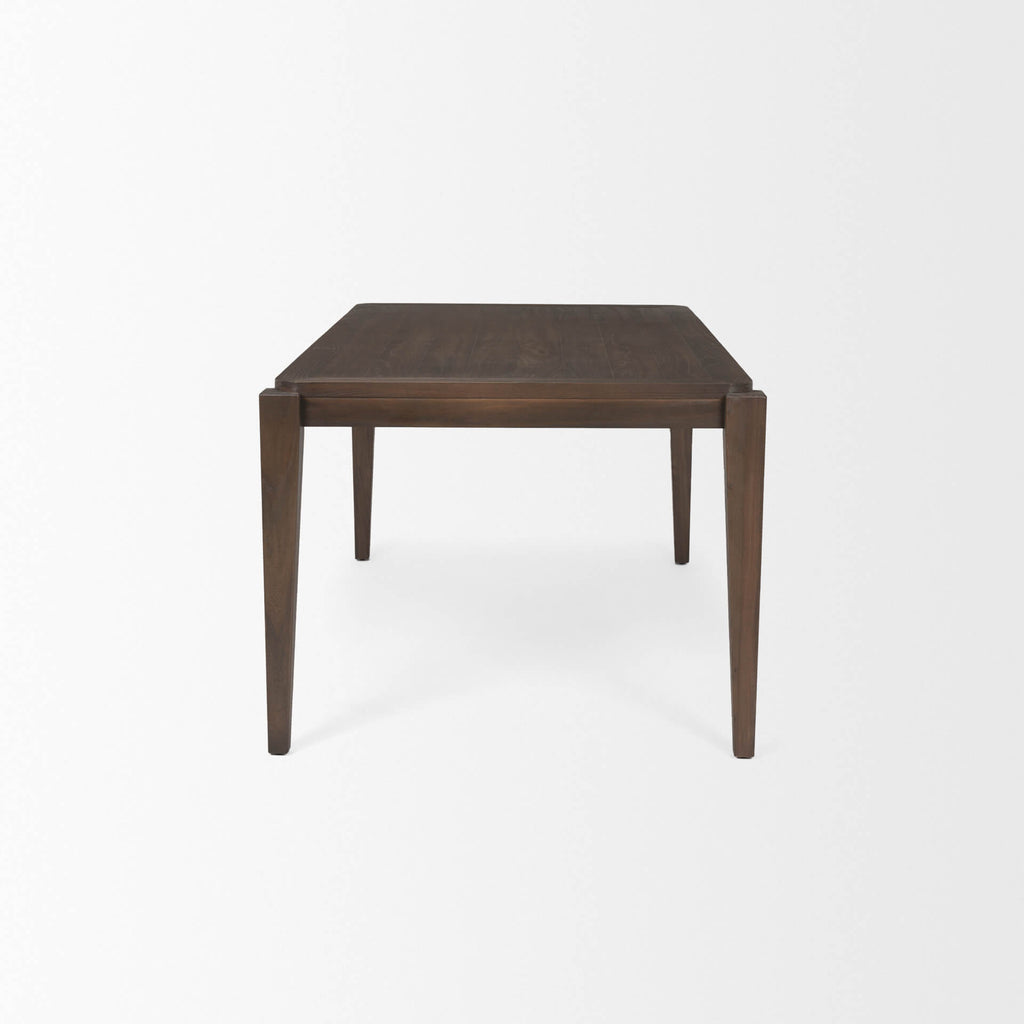 MERCANA TEVA RECTANGLE BROWN WOOD DINING TABLE 70863
