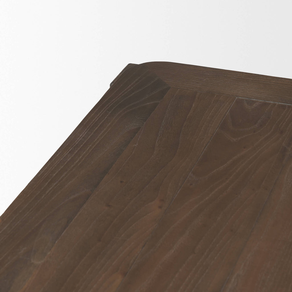 MERCANA TEVA RECTANGLE BROWN WOOD DINING TABLE 70863