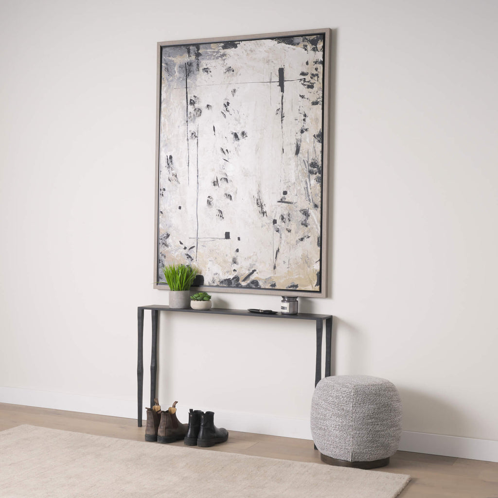 MERCANA TIMOTHY BLACK IRON CONSOLE TABLE 69257