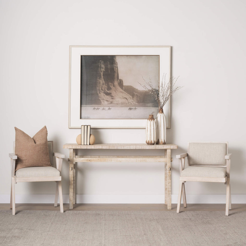 MERCANA TOPANGA CREAM FABRIC DINING CHAIR 68505