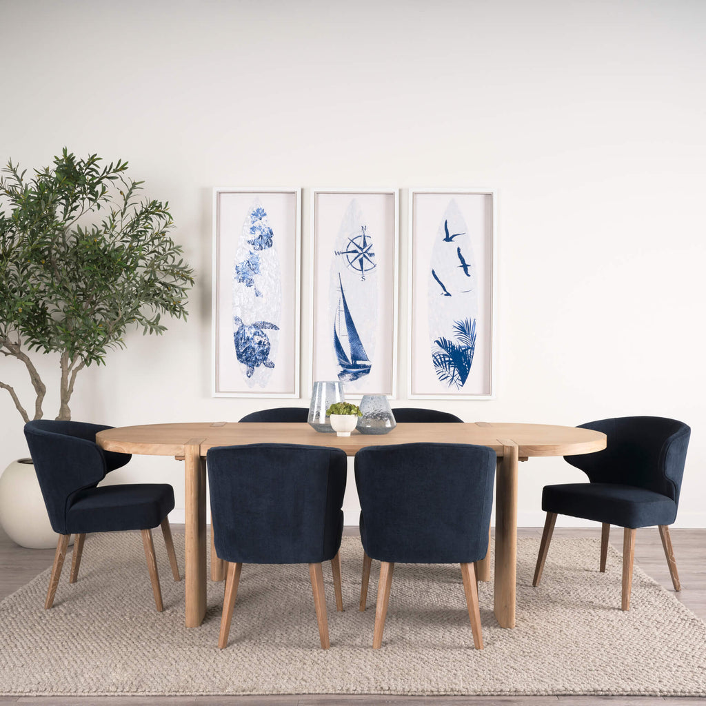 MERCANA SOHAN LIGHT ELM WOOD DINING TABLE 70854