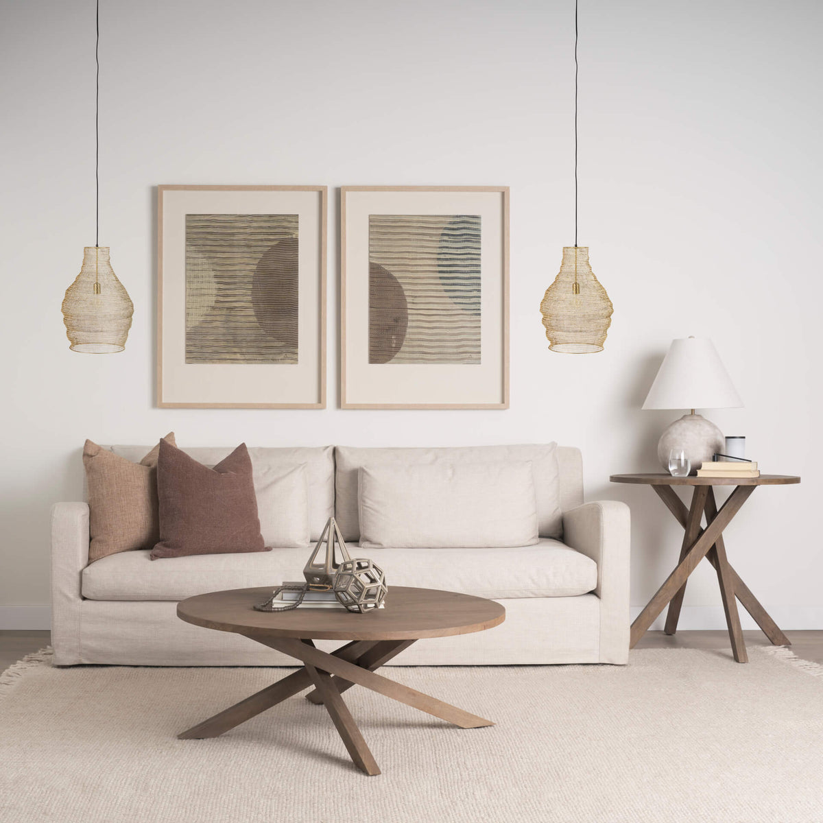 MERCANA HALYCON GOLD MESH PENDANT LIGHT 69239