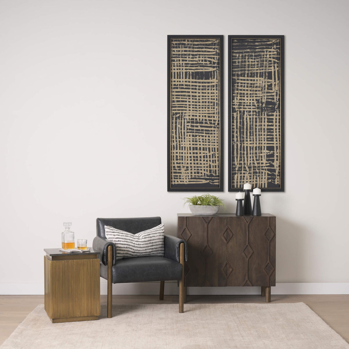 MERCANA SATIMA SQUARE FLUTED ACCENT TABLE 70778