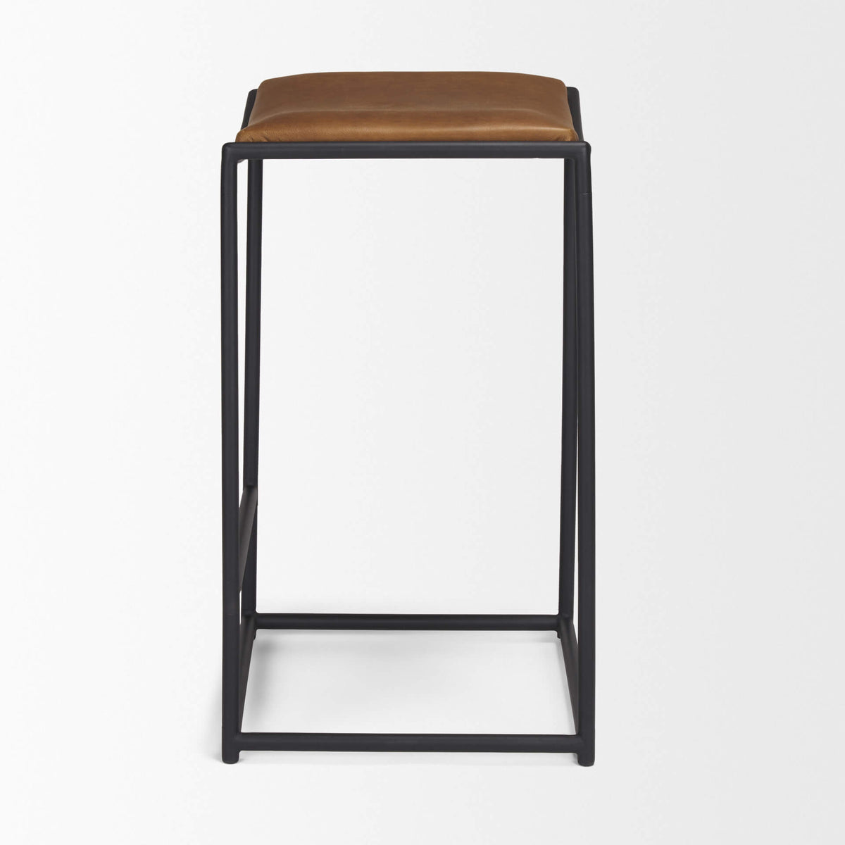 MERCANA TANIEL COUNTER STOOL BROWN LEATHER 70820