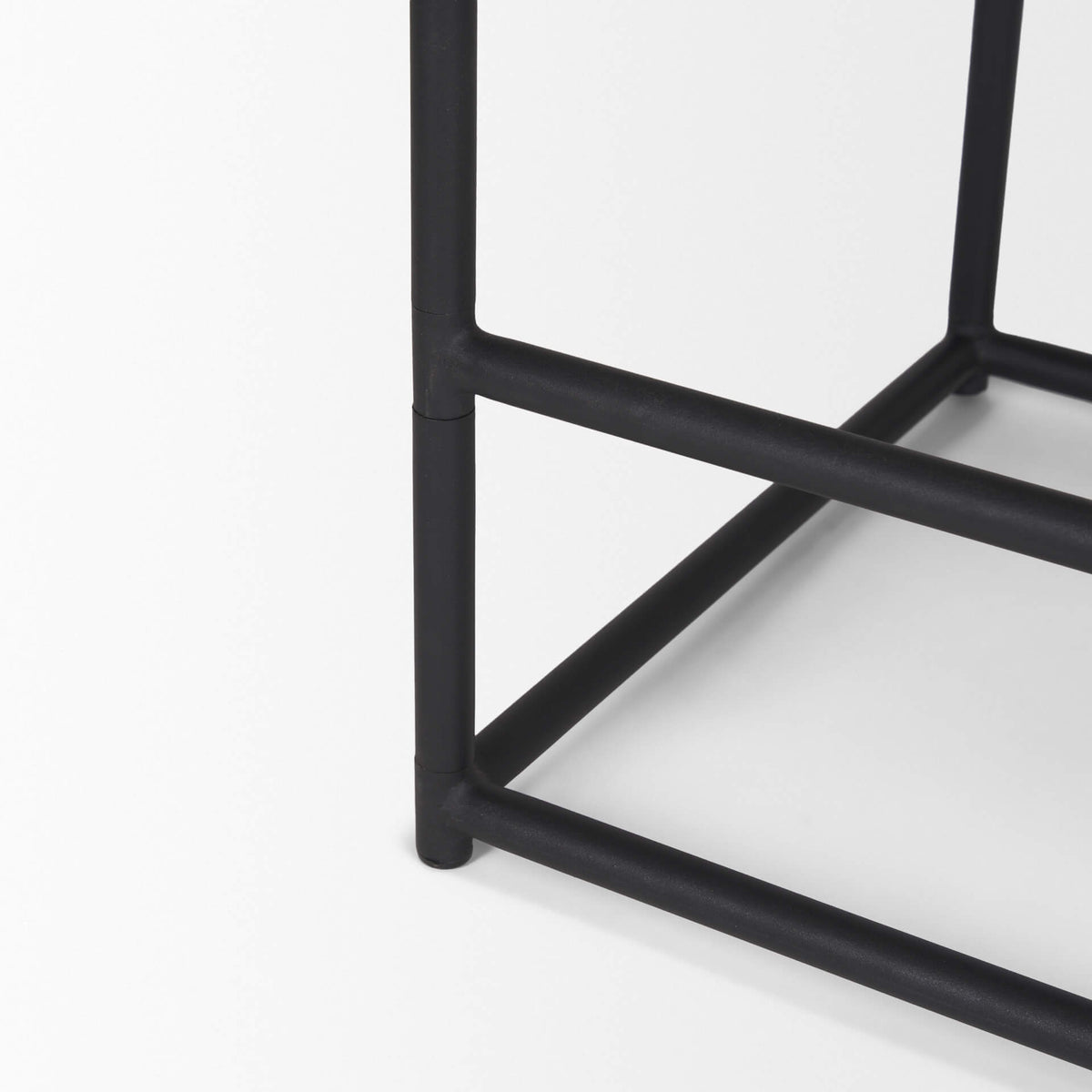 MERCANA TANIEL COUNTER STOOL BLACK LEATHER 70824