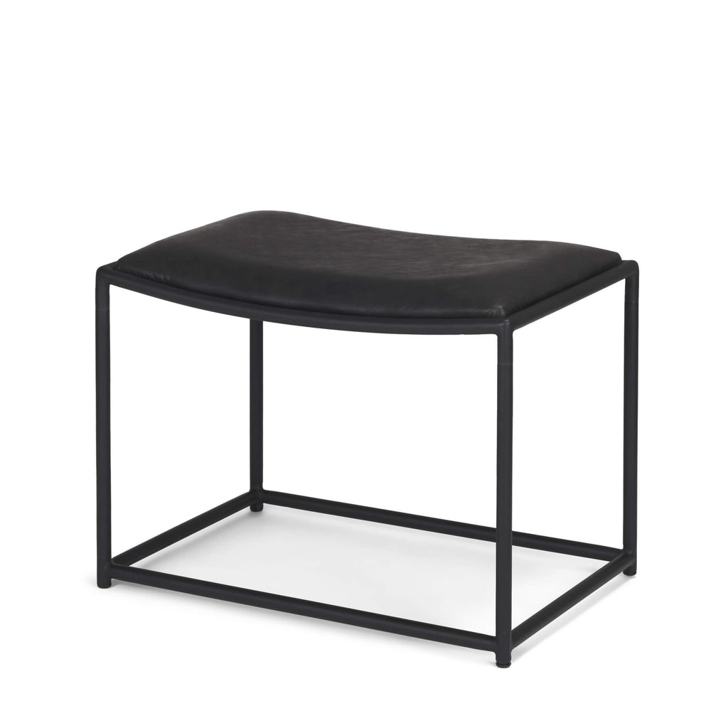 MERCANA TANIEL STOOL BLACK LEATHER 70823