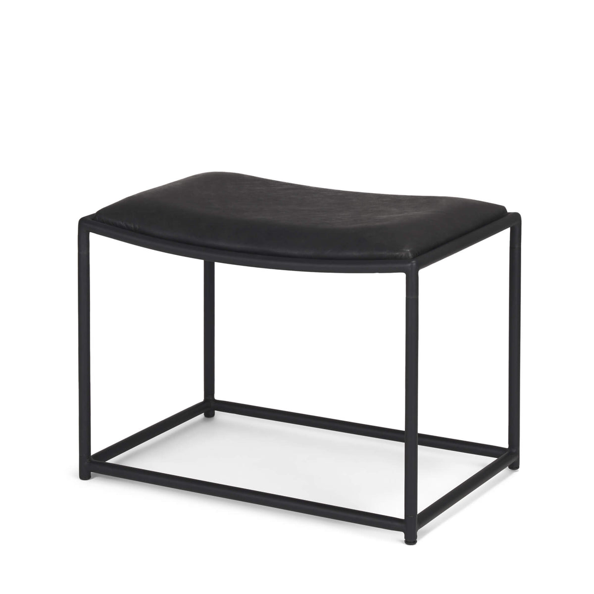 MERCANA TANIEL STOOL BLACK LEATHER 70823
