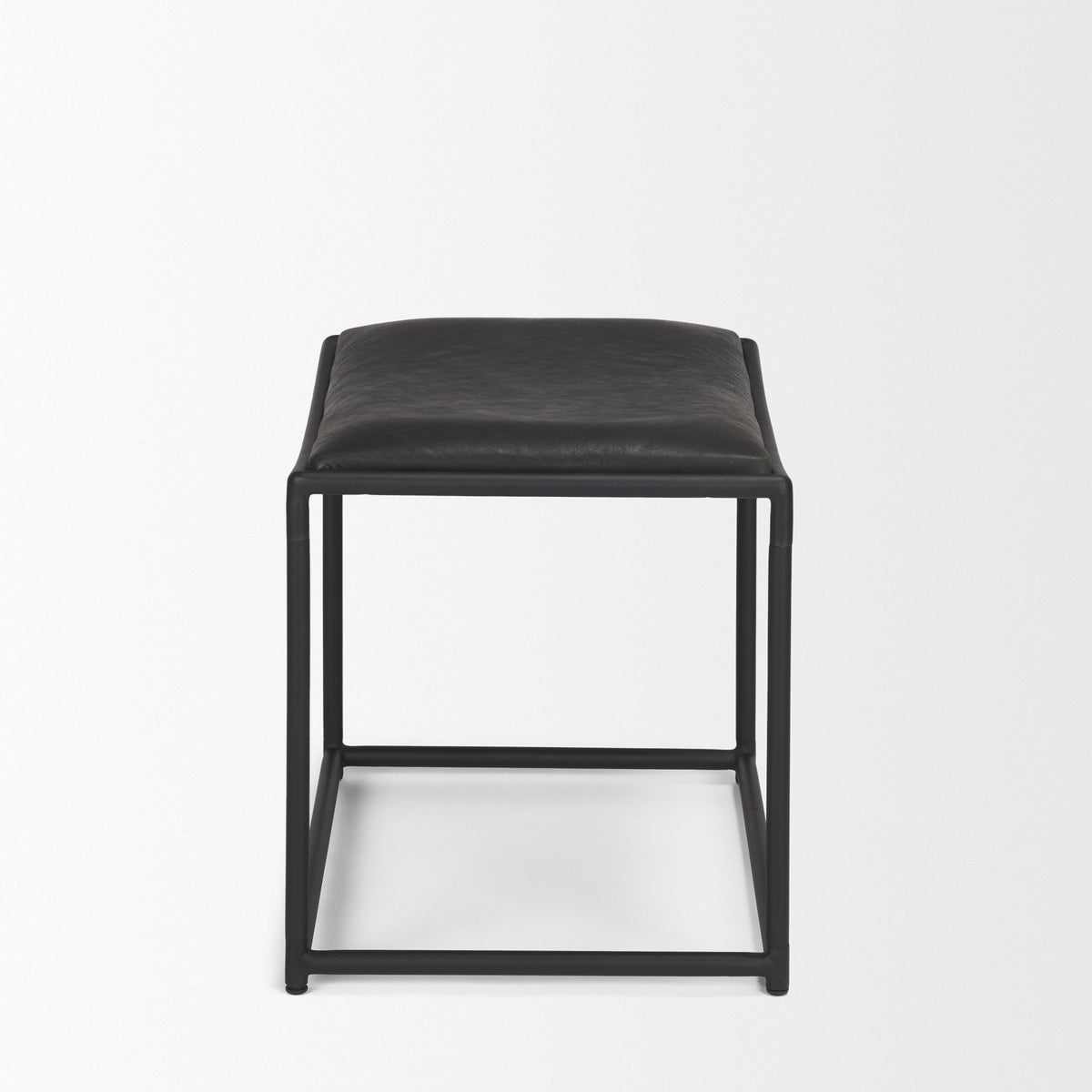 MERCANA TANIEL STOOL BLACK LEATHER 70823