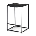 MERCANA TANIEL COUNTER STOOL BLACK LEATHER 70824
