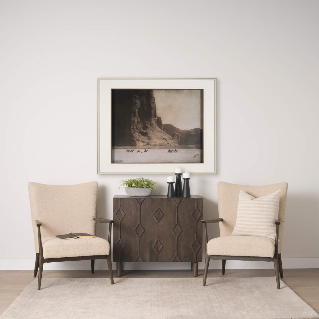 MERCANA ARGENT BEIGE BOUCLE ACCENT CHAIR 70426