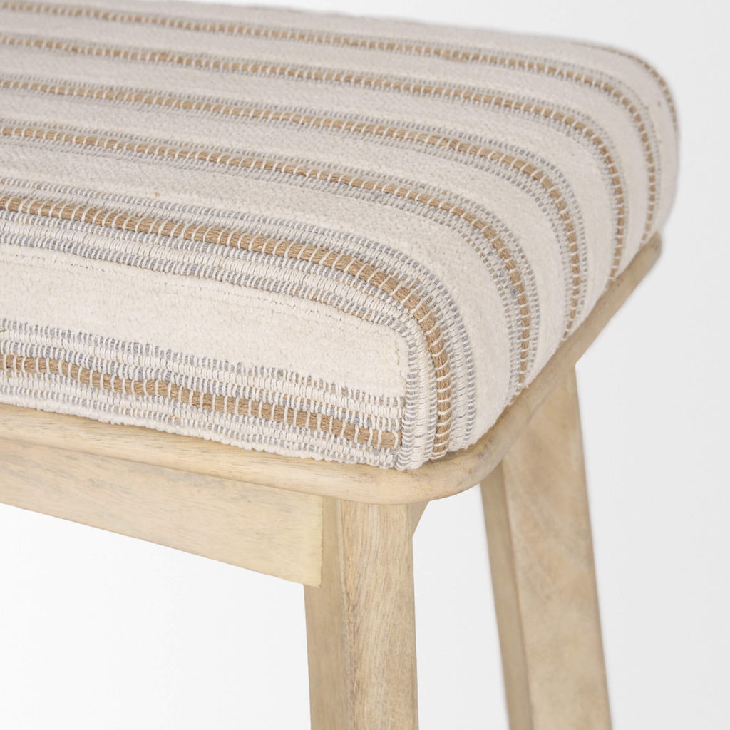 MERCANA TAIMO STRIPED FABRIC BENCH 70846