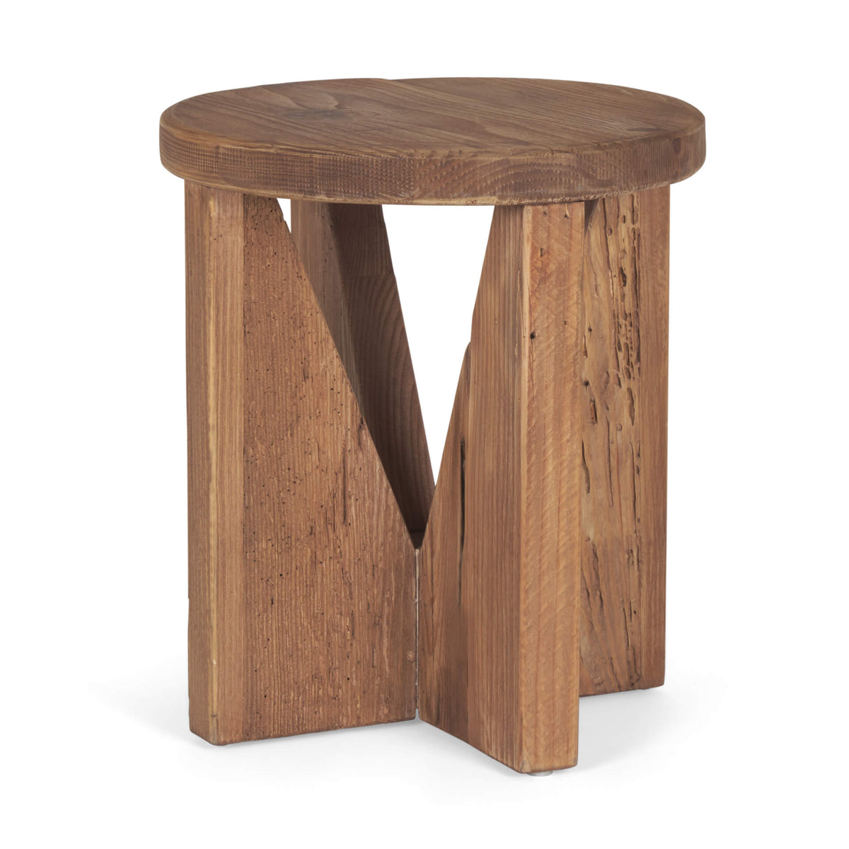 MERCANA TAHLIA ROUND WOOD STOOL 70887