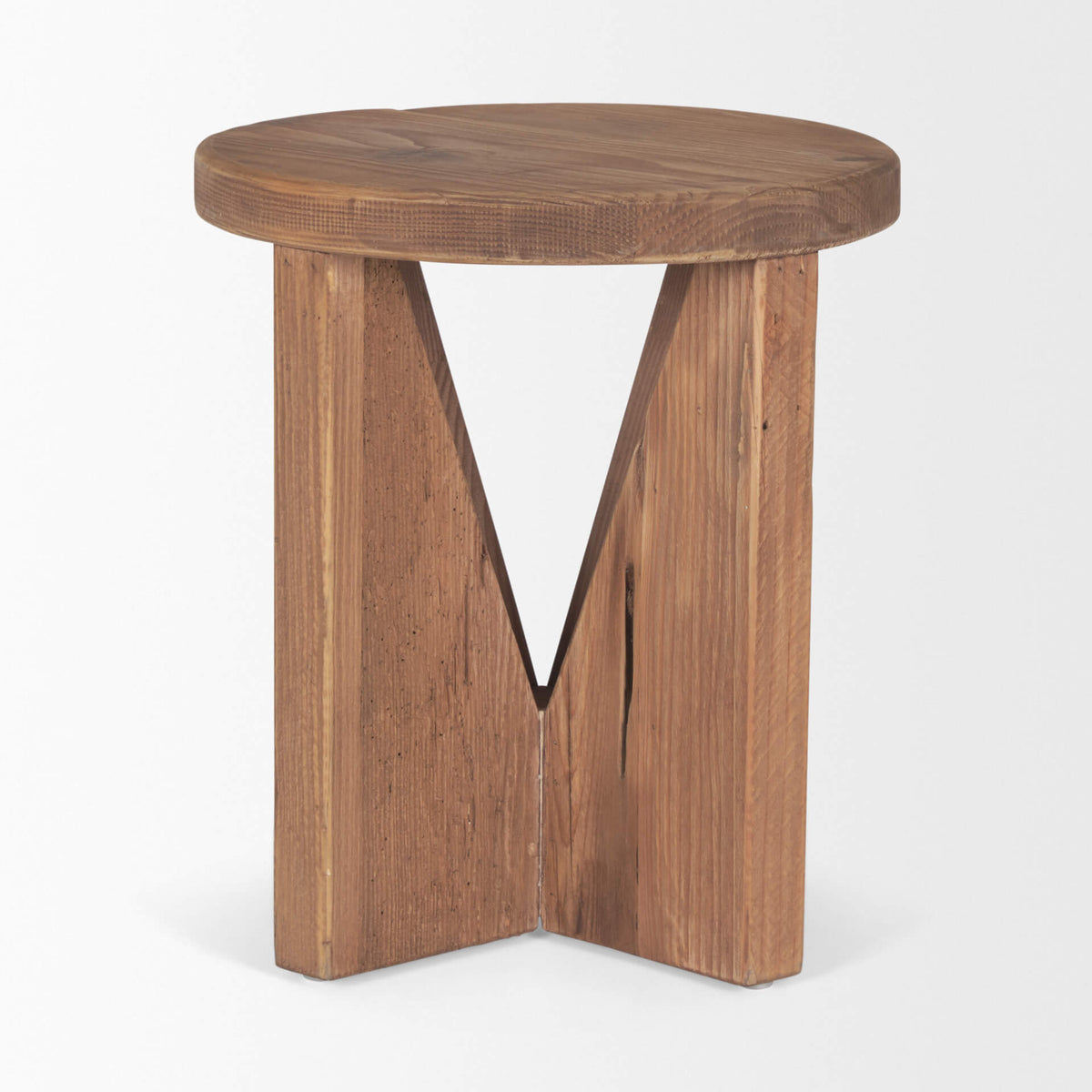 MERCANA TAHLIA ROUND WOOD STOOL 70887