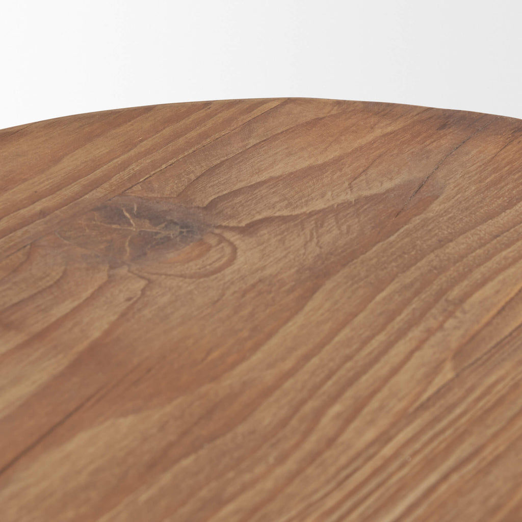 MERCANA TAHLIA ROUND WOOD STOOL 70887