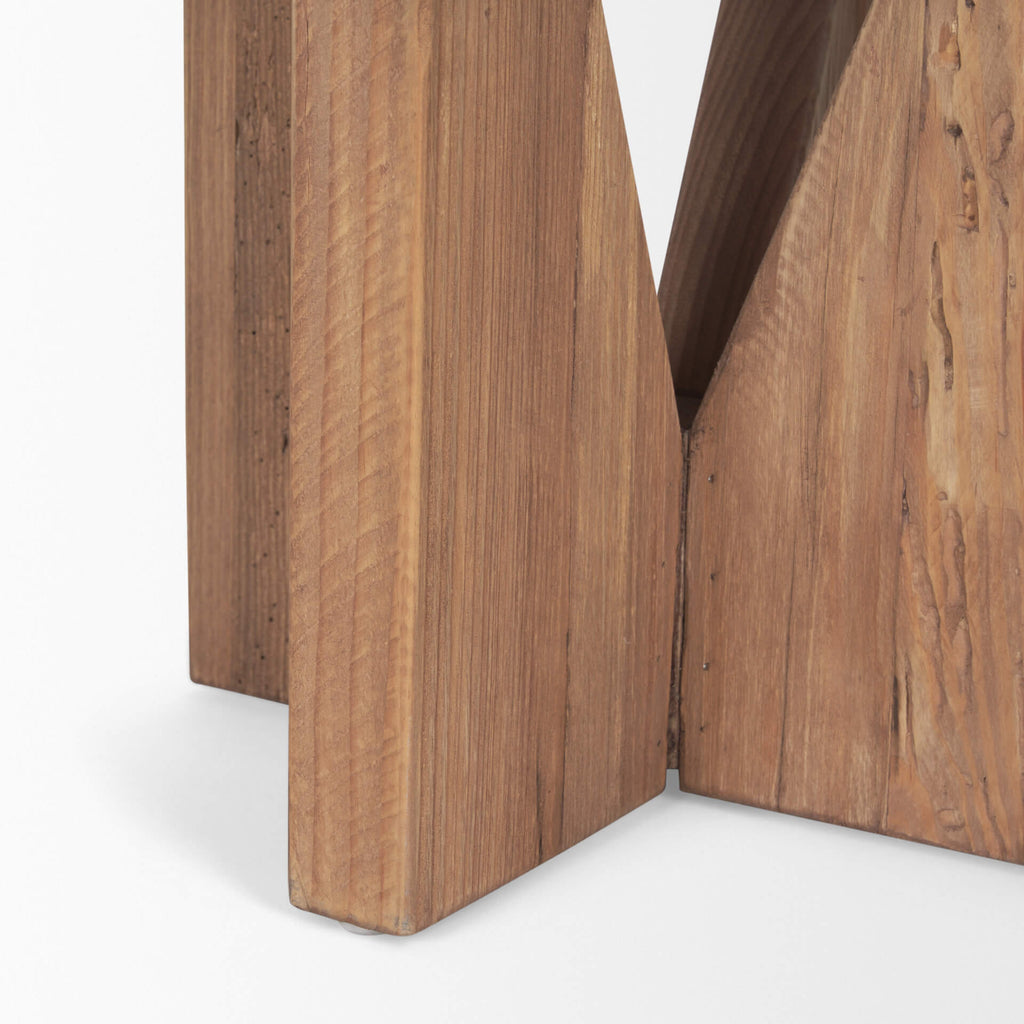 MERCANA TAHLIA ROUND WOOD STOOL 70887