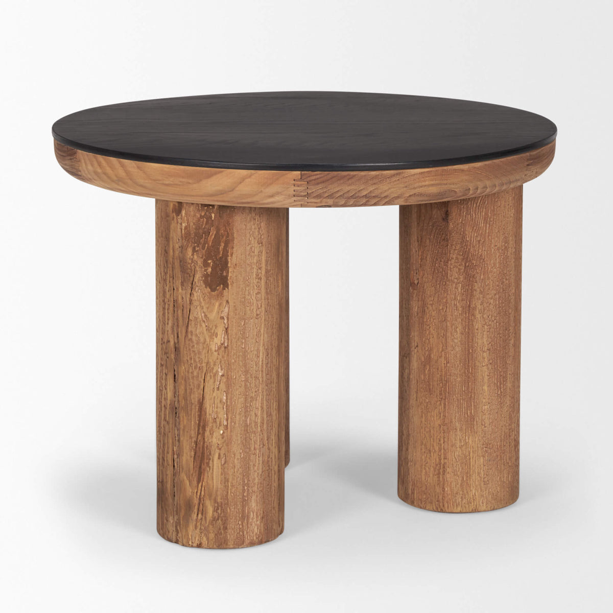 MERCANA TUCSON ROUND BLACK TOP SIDE TABLE  70889-AB
