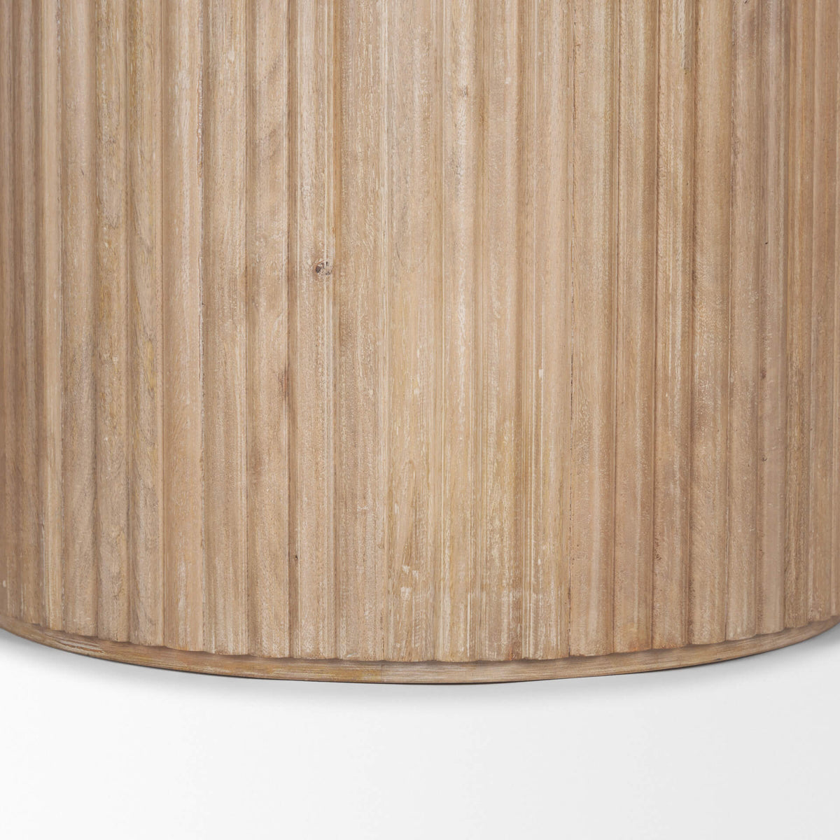 MERCANA TERRA LIGHT BROWN FLUTER DINING TABLE  69874-AB