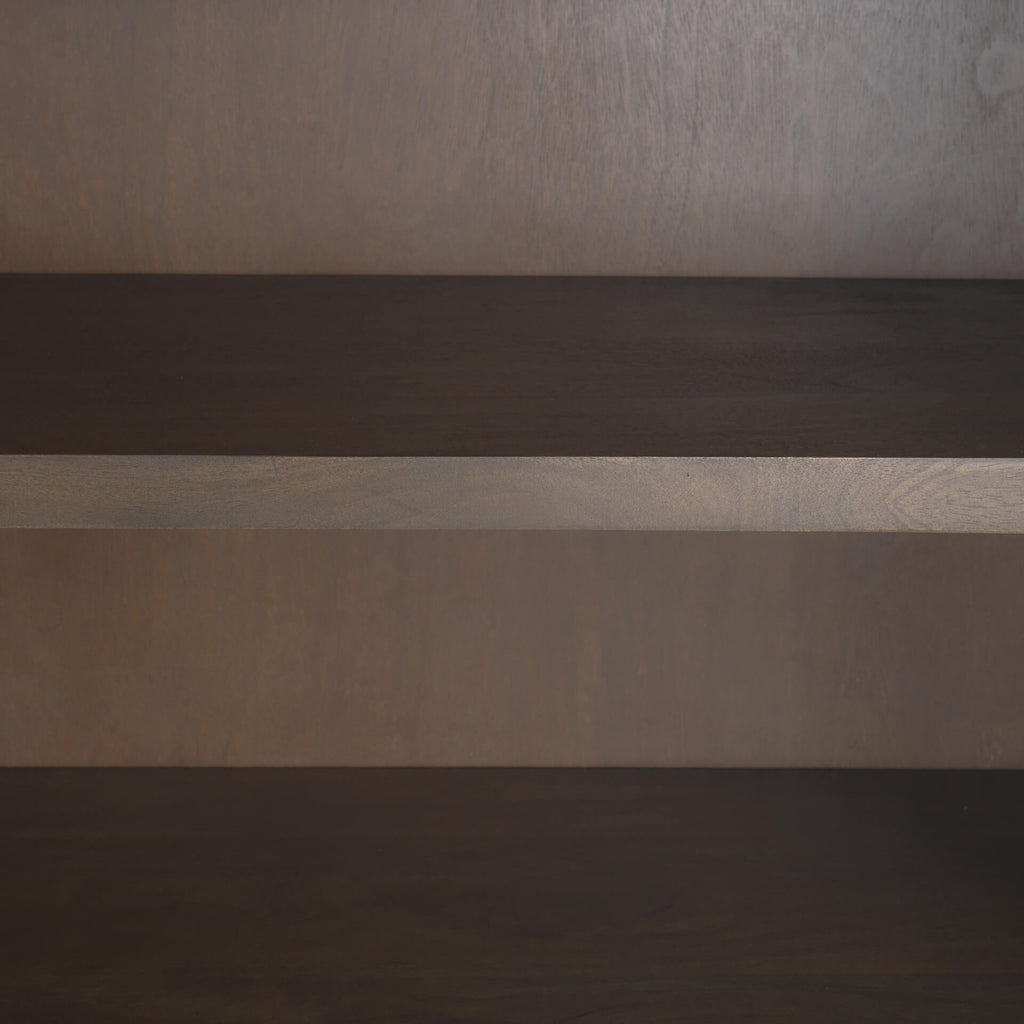 MERCANA SLOAN DARK BROWN WOOD CURIO CABINET 70828