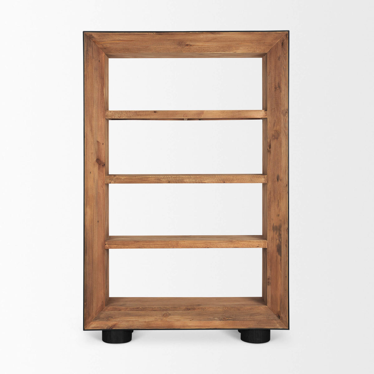 MERCANA TABOR BLACK OAK FRAME BOOKCASE 70895