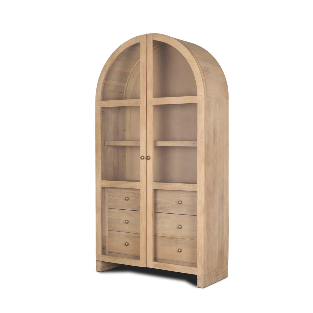 MERCANA SURI ARCHED CURIO CABINET 70825