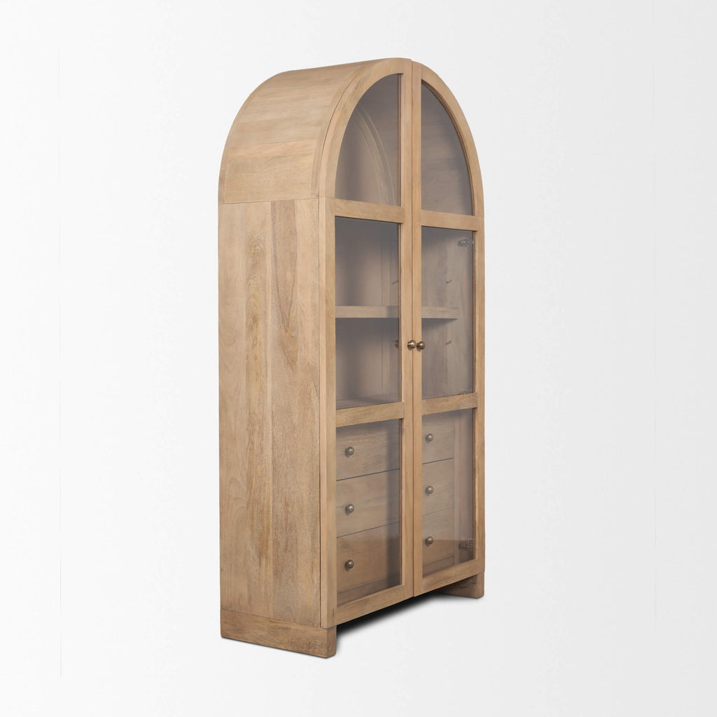 MERCANA SURI ARCHED CURIO CABINET 70825