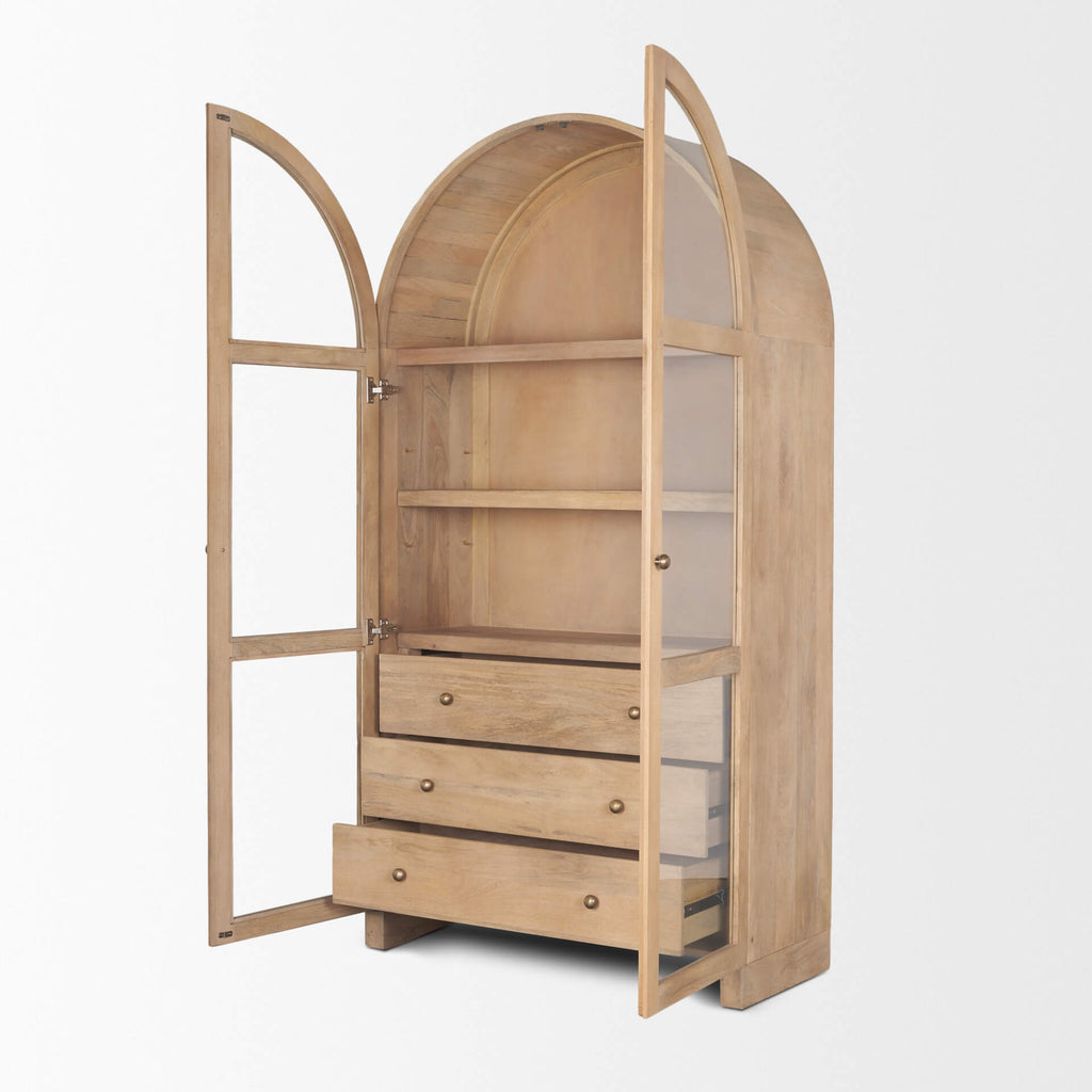 MERCANA SURI ARCHED CURIO CABINET 70825