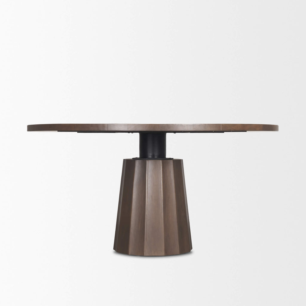 MERCANA SWANSON 60" DARK BROWN WOOD DINING TABLE 70830-AB