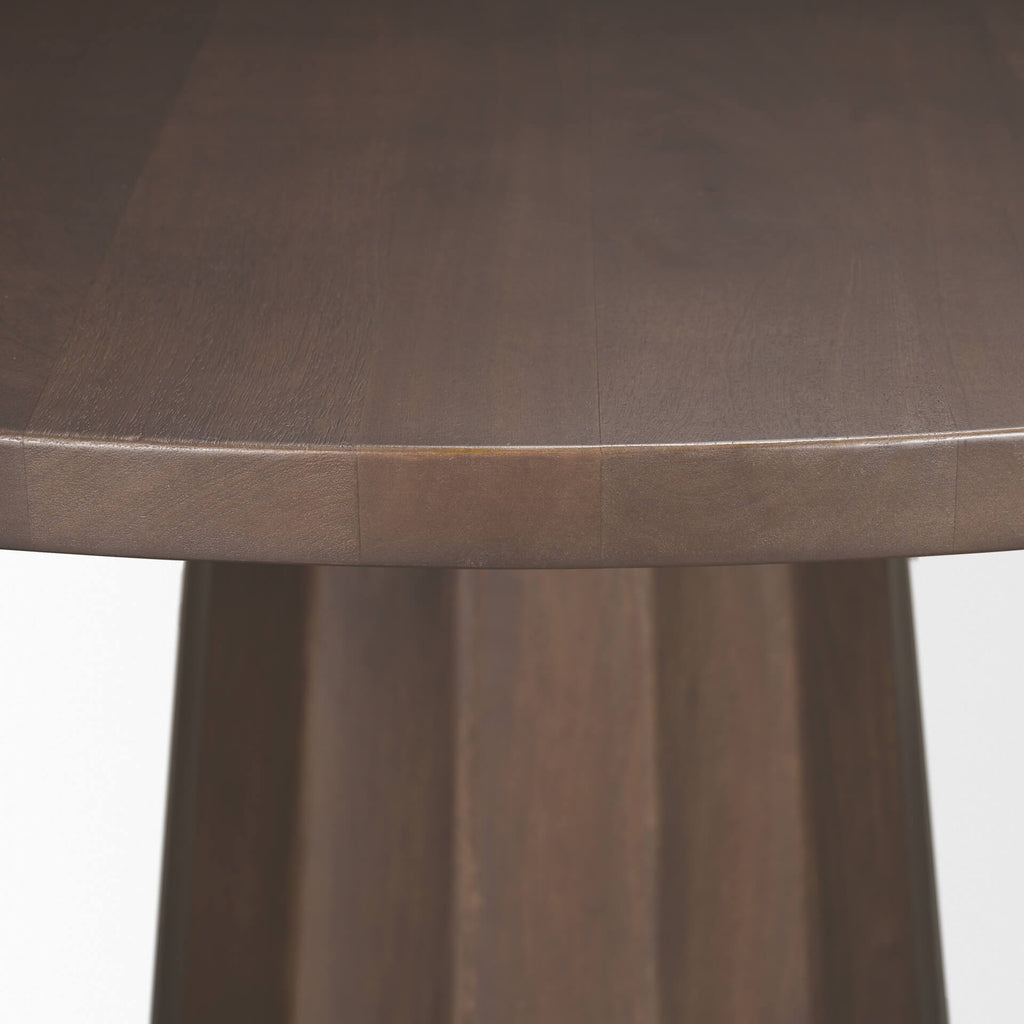 MERCANA SWANSON 60" DARK BROWN WOOD DINING TABLE 70830-AB