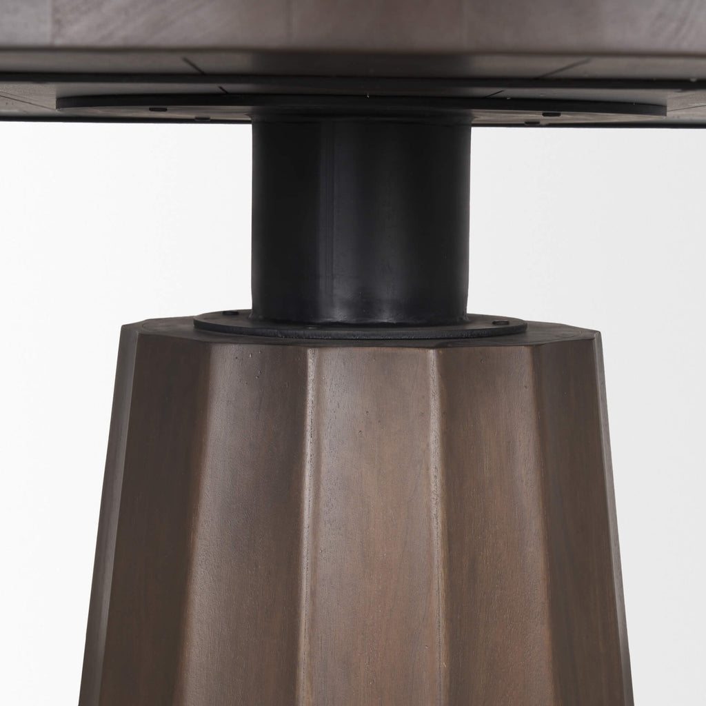 MERCANA SWANSON 60" DARK BROWN WOOD DINING TABLE 70830-AB